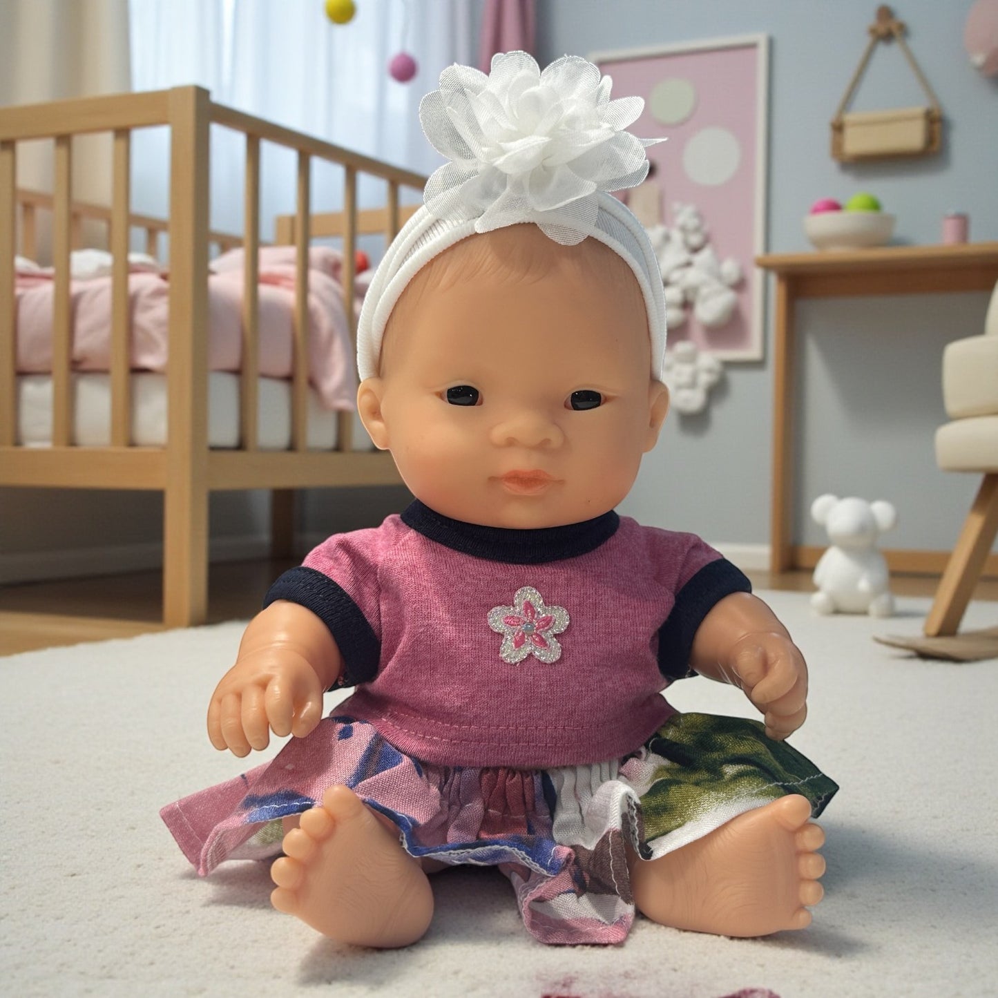 Cherry Blossom Twin Set - T-shirt and Skirt