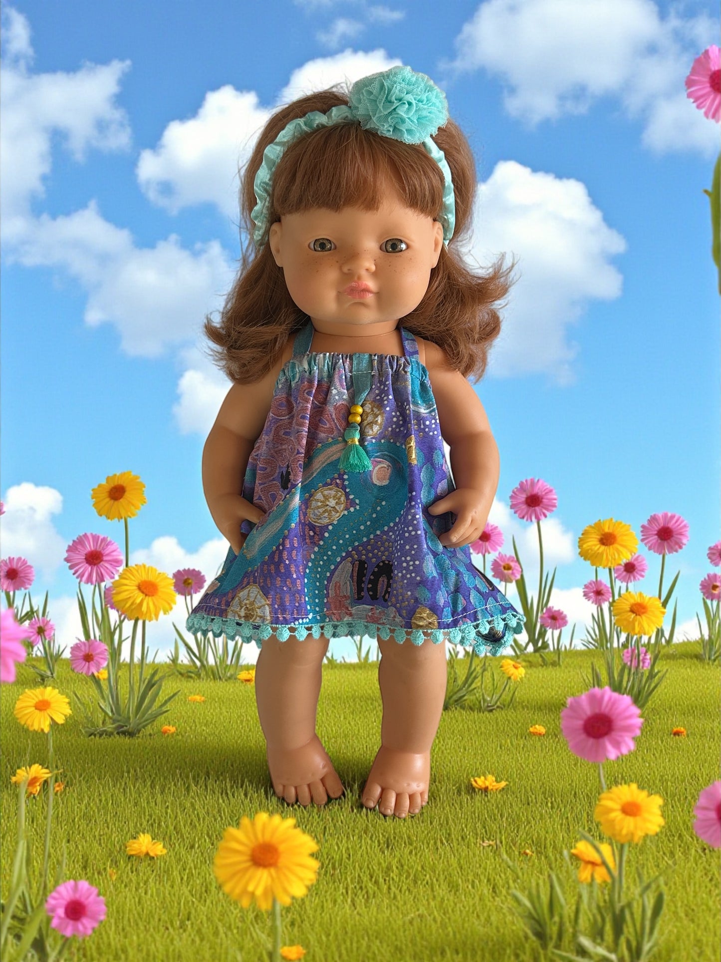 Boho Halter Neck Boogle Jarjums Dress