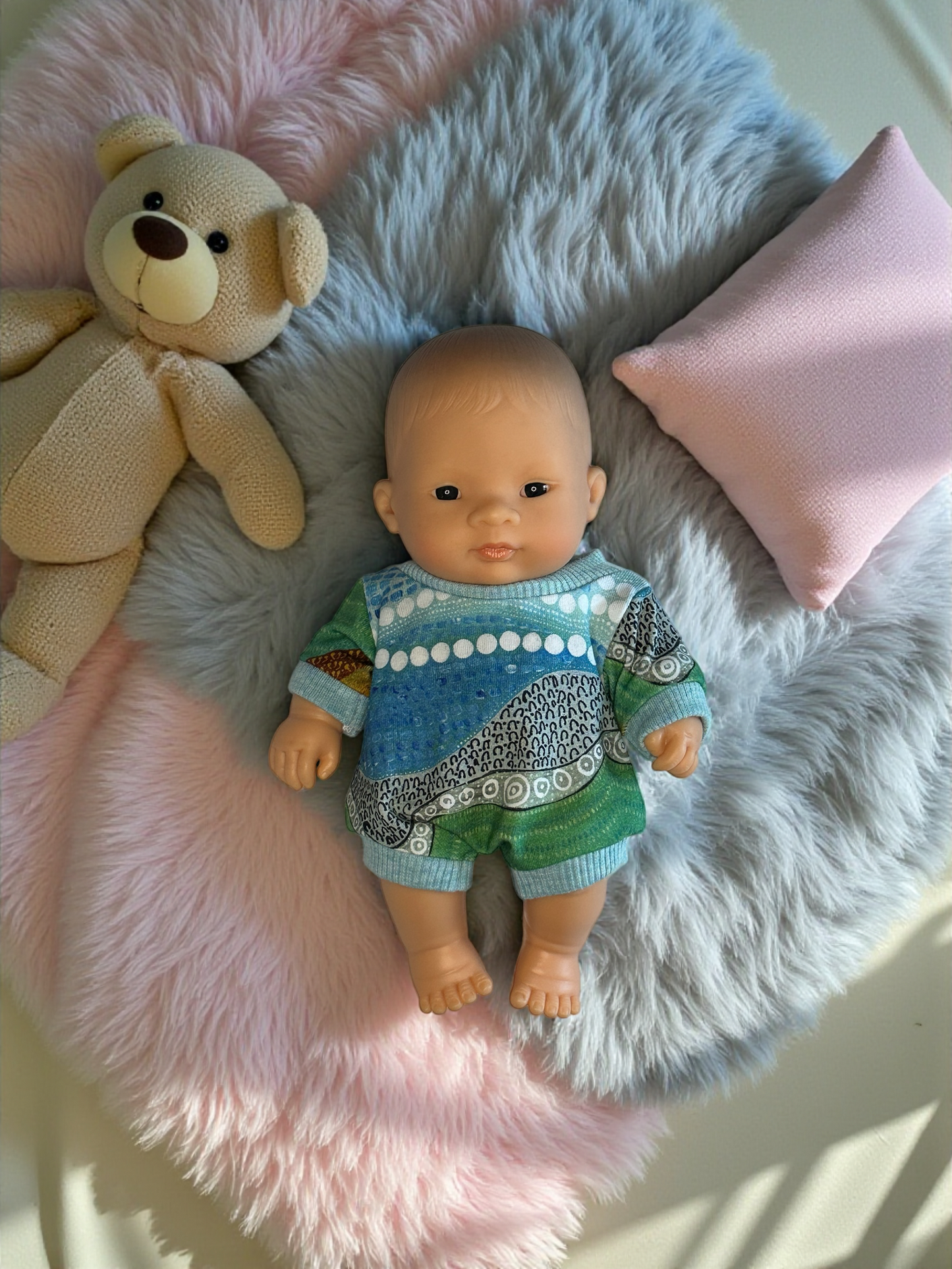Baby Grow Suit - 21cm Miniland Doll