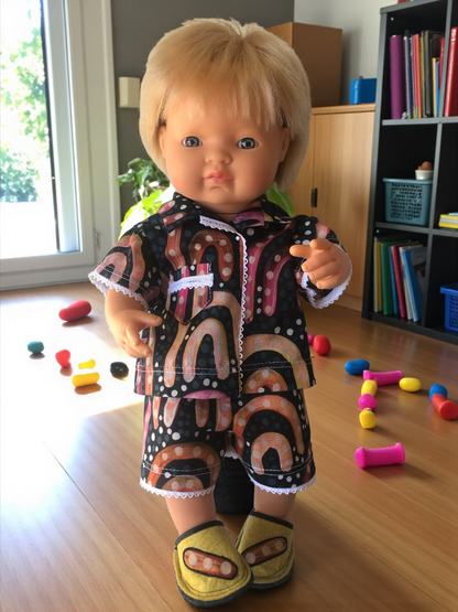 Unisex Pyjama Set- Sandhills at Sunset