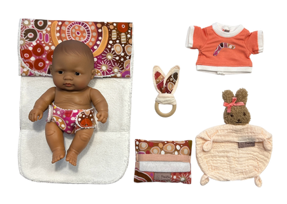 Newborn Essentials Set - 21cm Miniland Doll