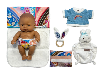Newborn Essentials Set - 21cm Miniland Doll